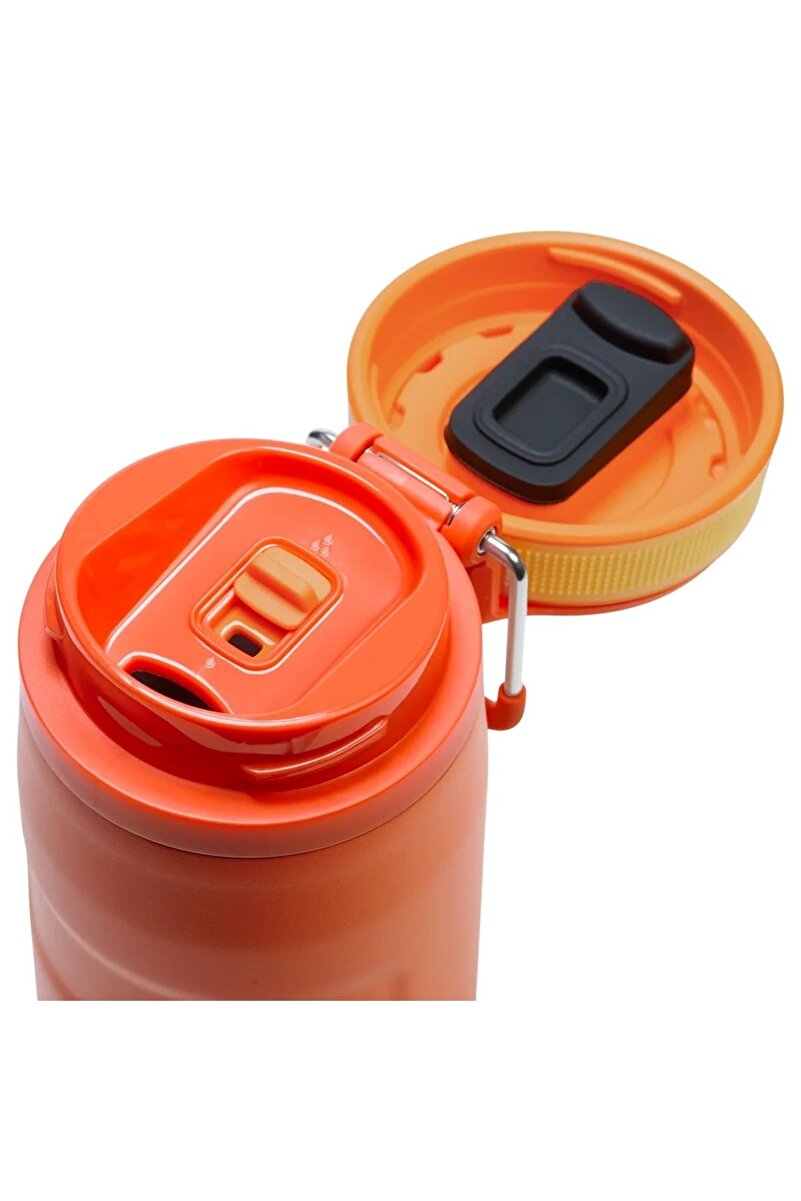 The IceFlow Twist Flip Termos 0.47 LT Termos Kupa Kamp Matara TURUNCU 2. görsel