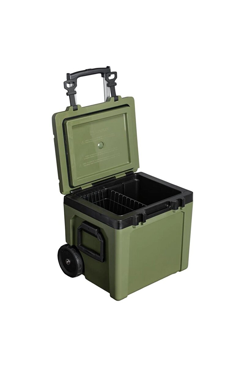 The Easy-Carry Outdoor Wheeled Cooler 47L / 50QT Dried Pine Tekerlekli Soğutucu 3. görsel