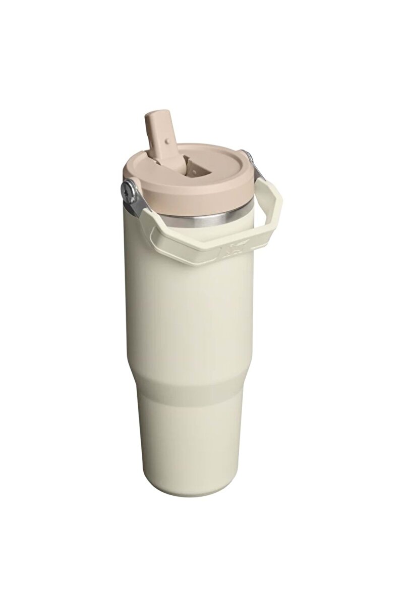 The IceFlow™ Flip Straw 2.0 Tumbler 0.89L / 30oz Cream 10-13424-0197 STD 2. görsel