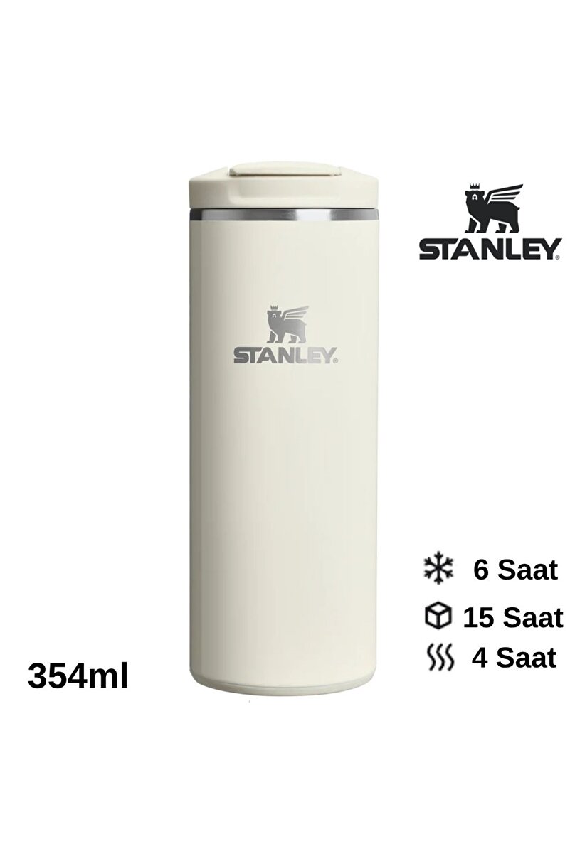 The Transit Fliptop Mug 0.35 L Termos Kupa Bardak Matara BEJ 1. görsel