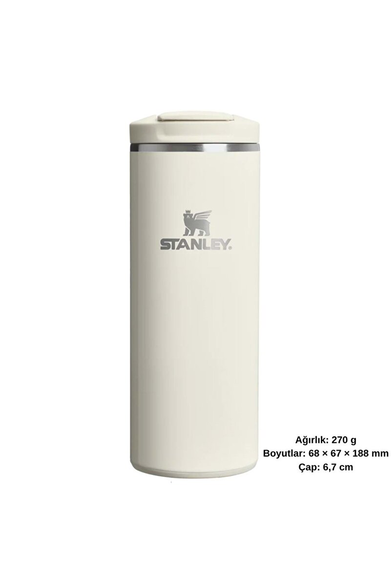 The Transit Fliptop Mug 0.35 L Termos Kupa Bardak Matara BEJ 3. görsel