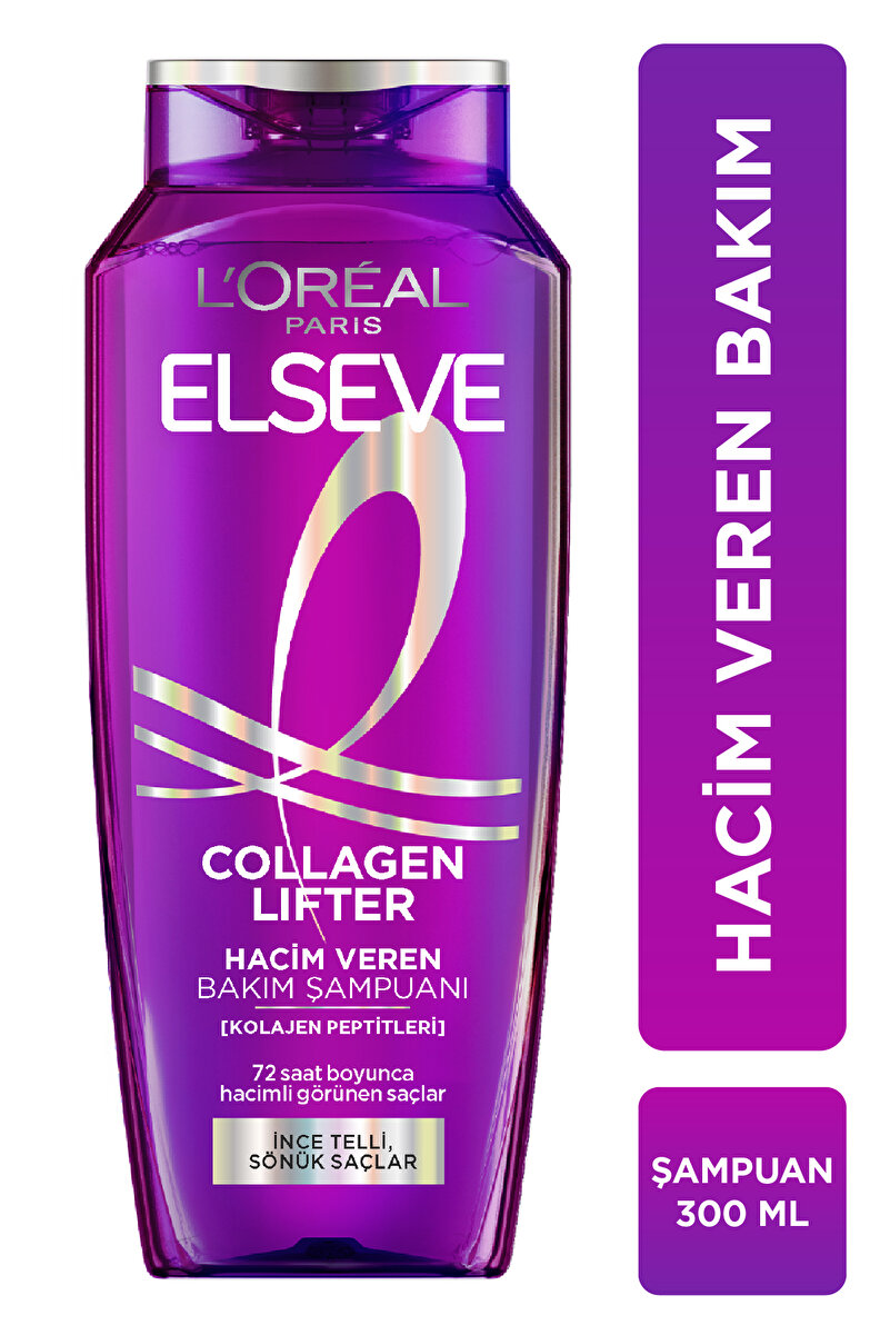 Collagen Lifter [Kolajen Peptitleri] İçeren Hacim Veren Saç Bakım Şampuanı 300ml 1. görsel