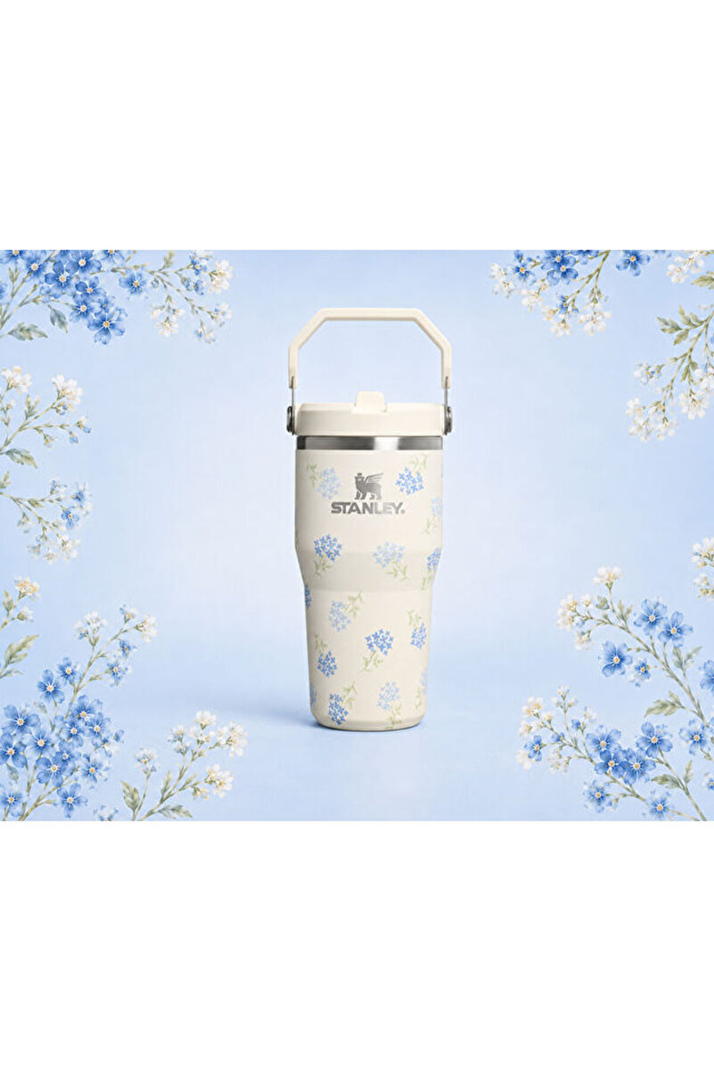 The IceFlow Flip Straw 2.0 Tumbler 0.59L Pipetli Termos 10-13425-0409 Mavi 2. görsel