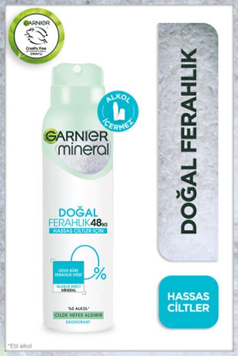 Mineral Doğal Ferahlık Sprey Deodorant 150ML 1. görsel