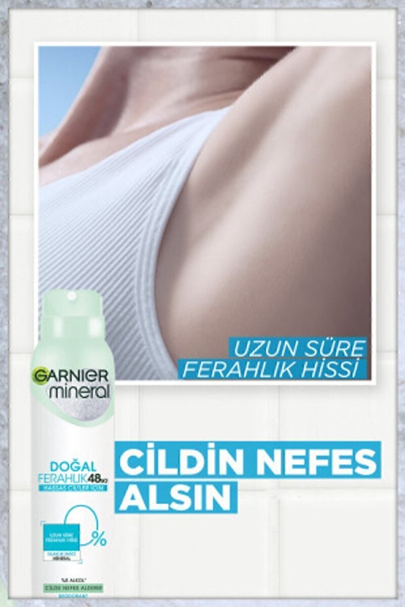 Mineral Doğal Ferahlık Sprey Deodorant 150ML 2. görsel