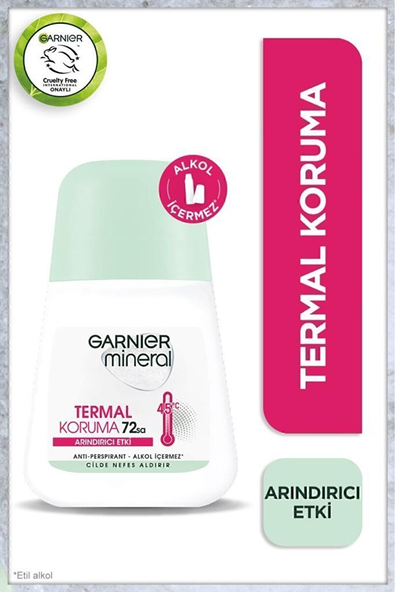 Mineral Termal Koruma Kadın Roll-On Deodorant 50ml 1. görsel