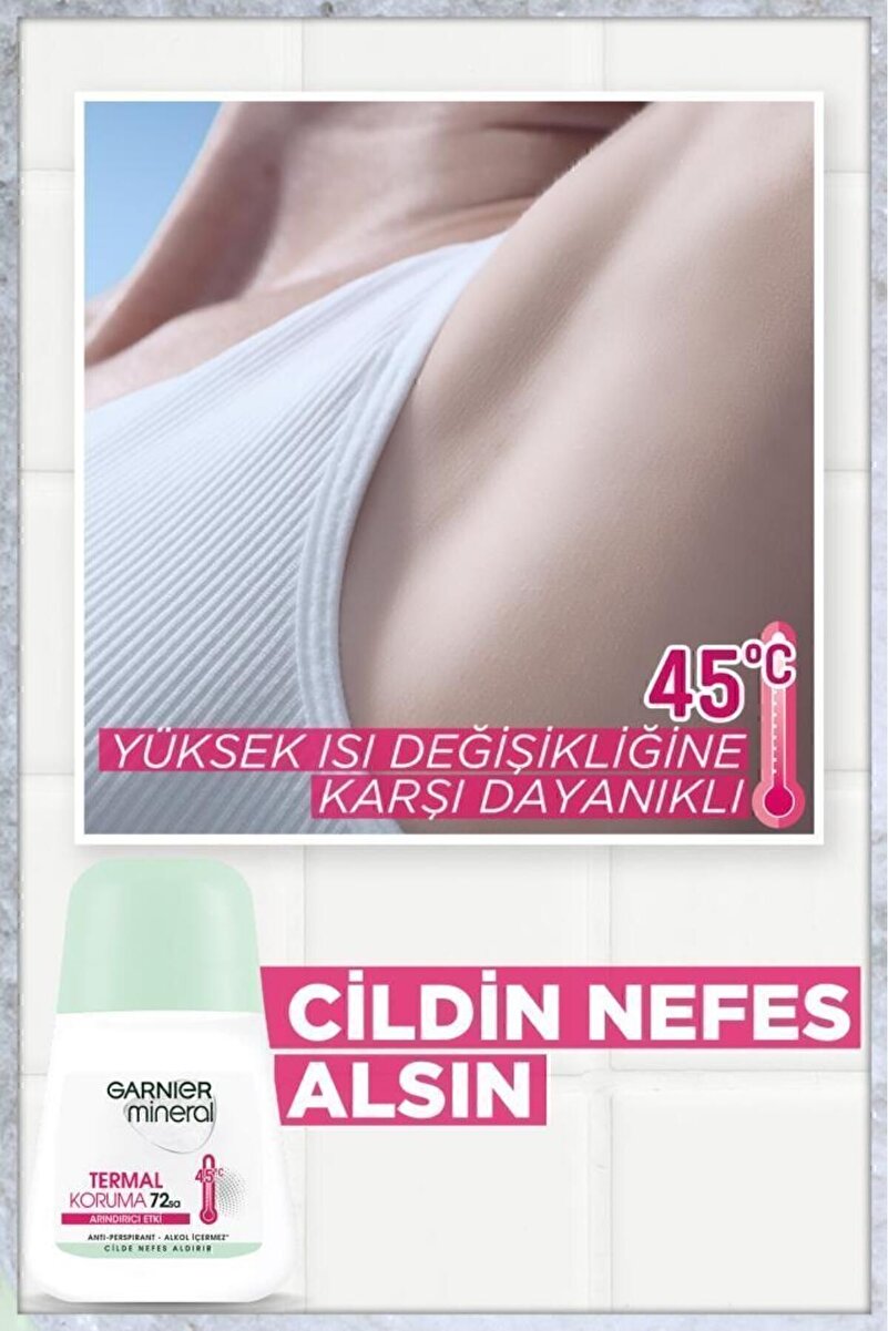Mineral Termal Koruma Kadın Roll-On Deodorant 50ml 2. görsel