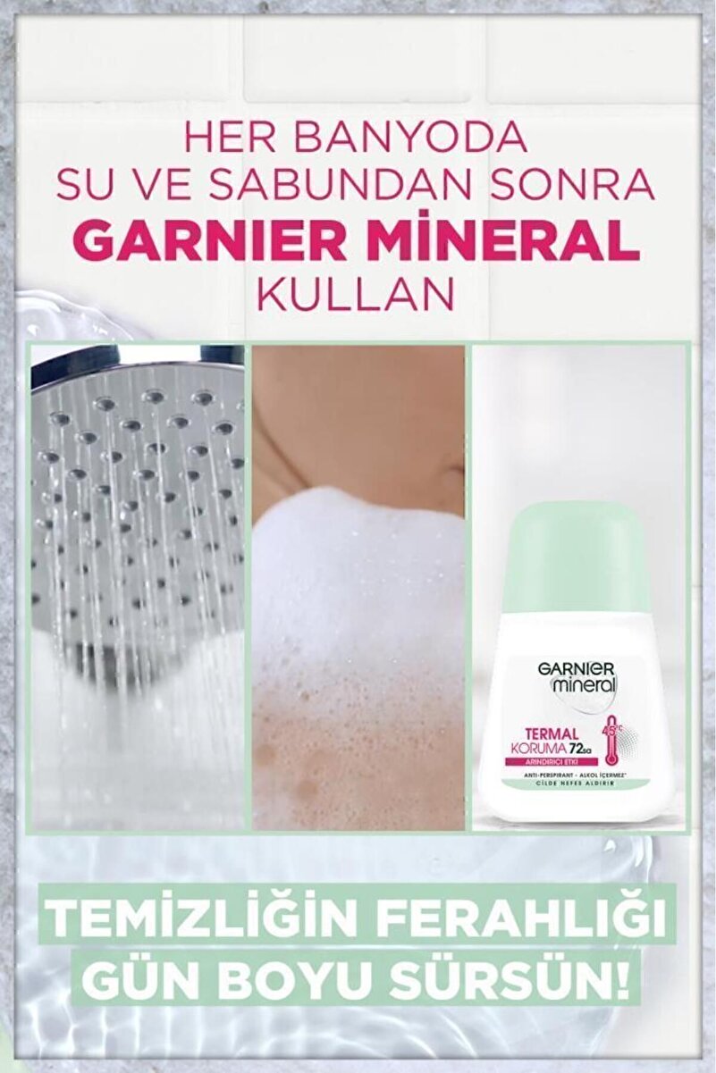 Mineral Termal Koruma Kadın Roll-On Deodorant 50ml 3. görsel