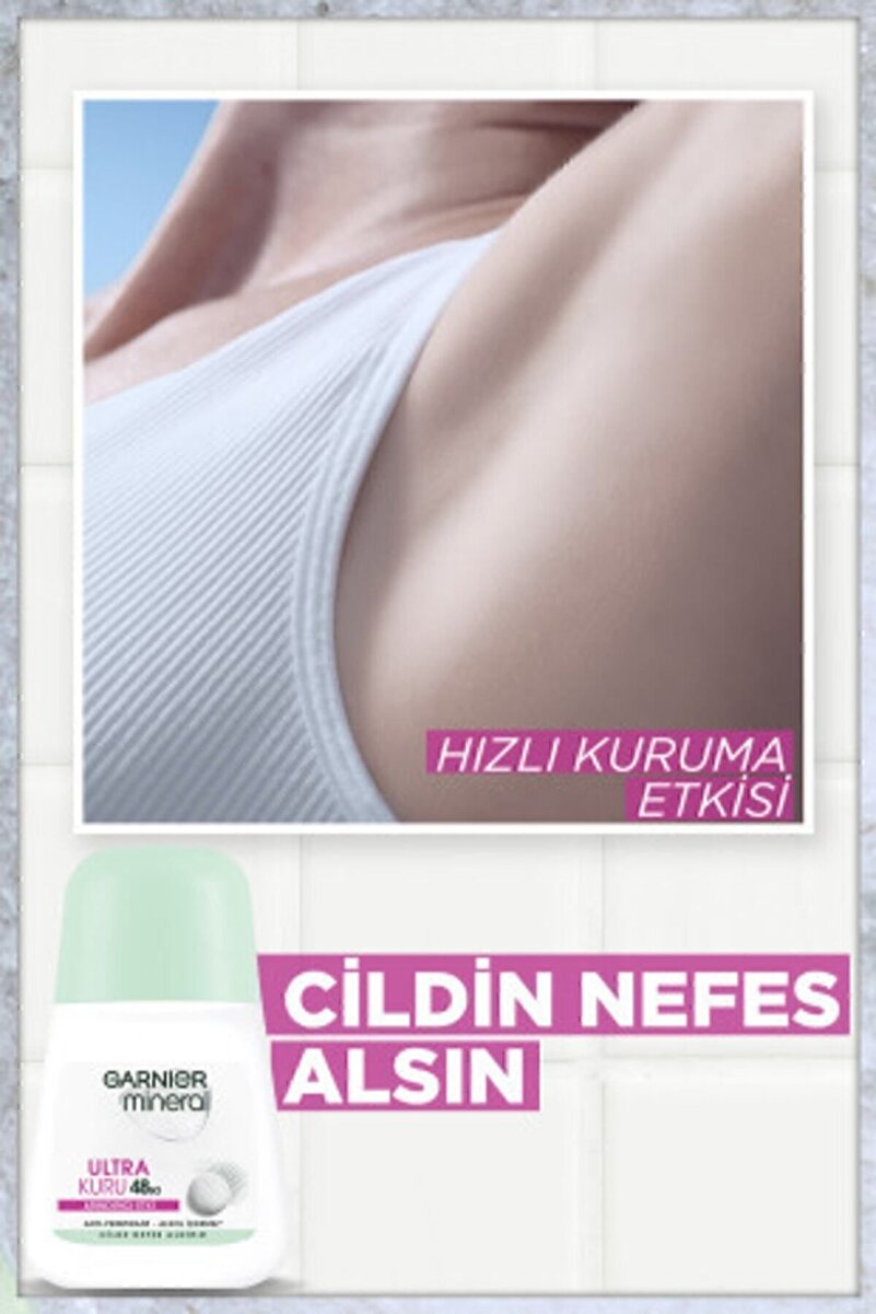 Mineral Ultra Kuru Kadın Roll-On Deodorant 50ml 2. görsel