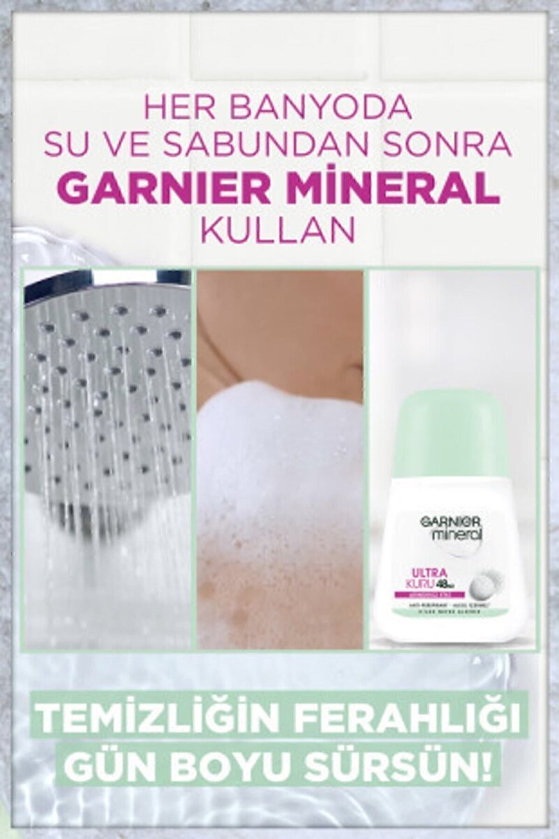 Mineral Ultra Kuru Kadın Roll-On Deodorant 50ml 3. görsel
