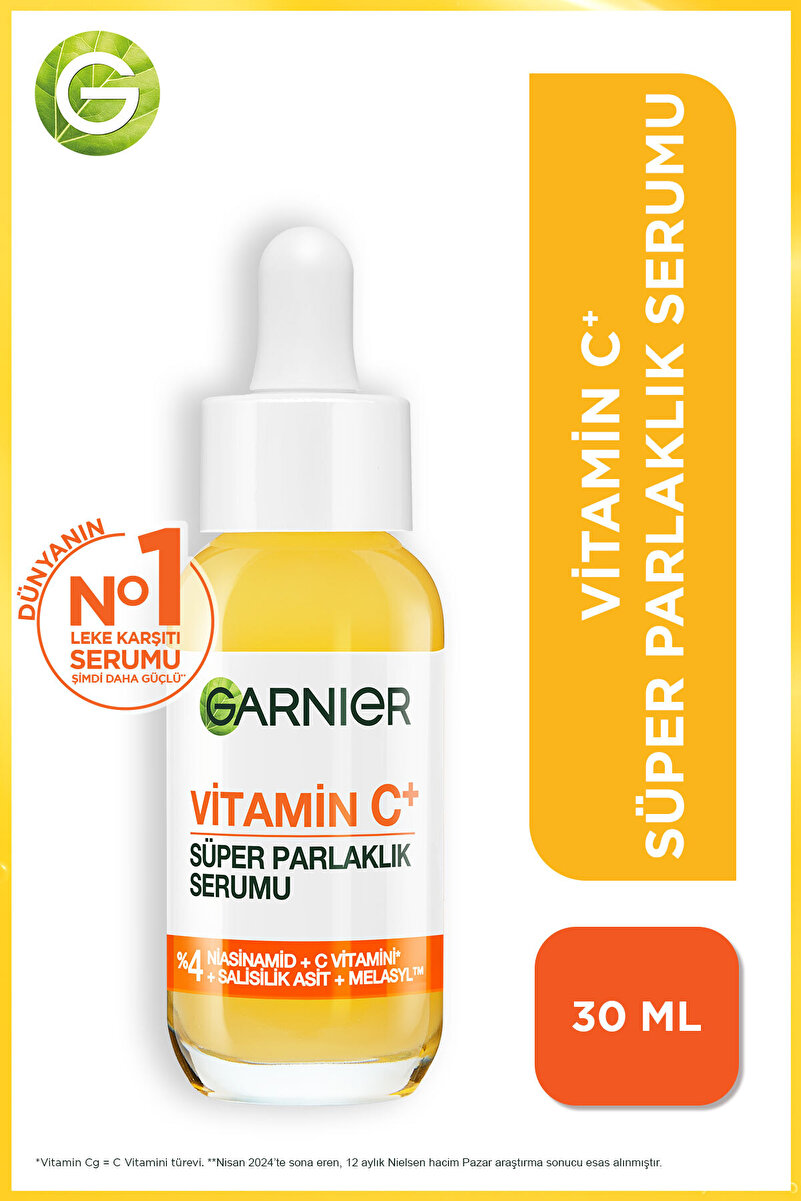 Vitamin C+ Süper Parlaklık Yüz Serumu 30ML (Niasinamid, Salisilik Asit,Melasyl) Aydınlatıcı Serum