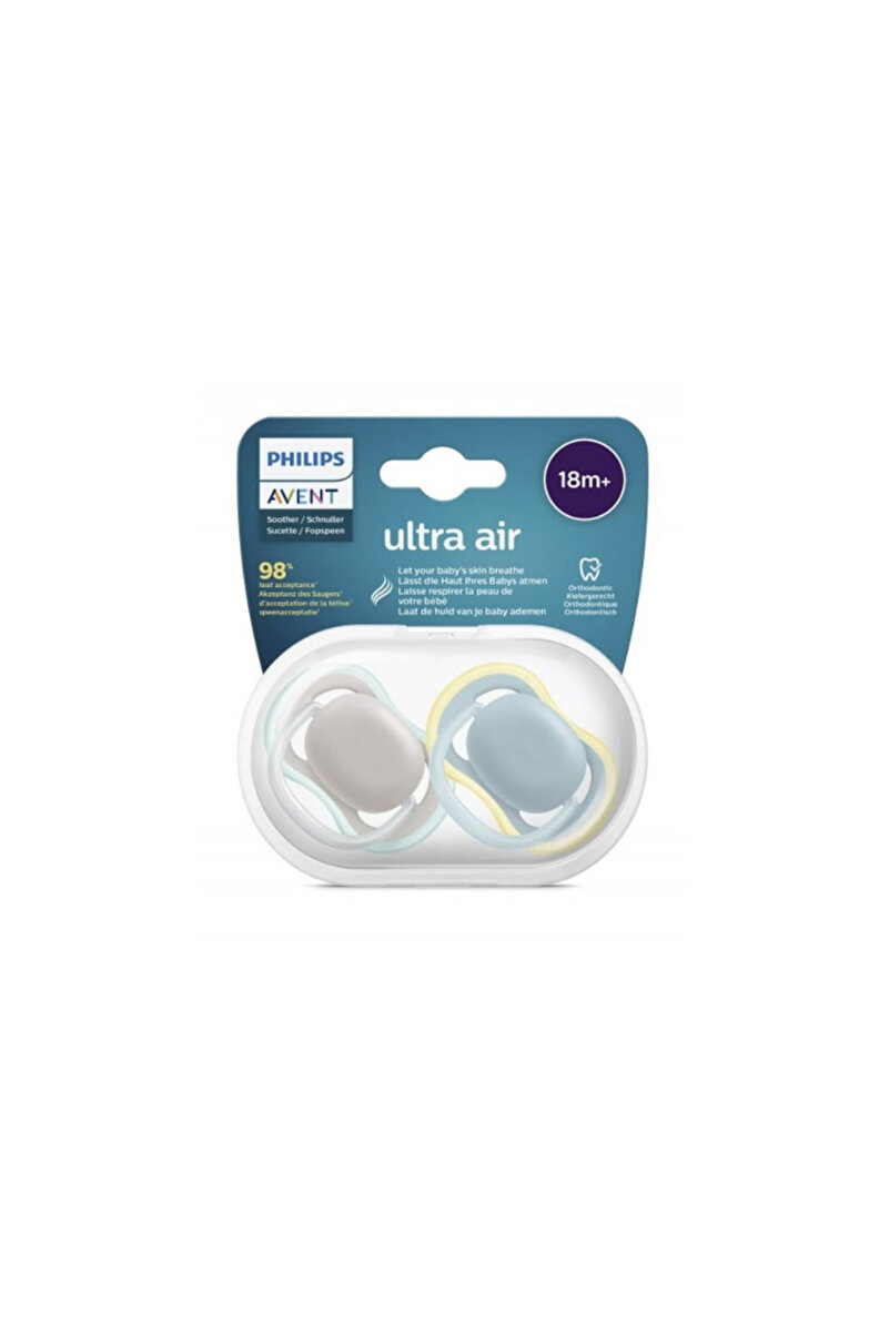 Ultra Air Emzik 18+ Ay,  2'li Paket, Unisex, SCF349/01 1. görsel