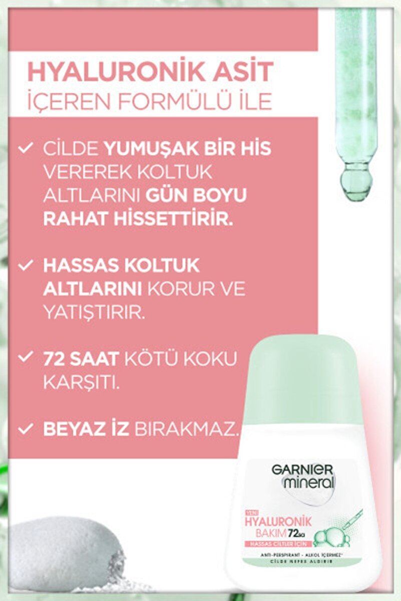 Mineral Hyaluronik Bakım Roll-on Deodorant- 3. görsel