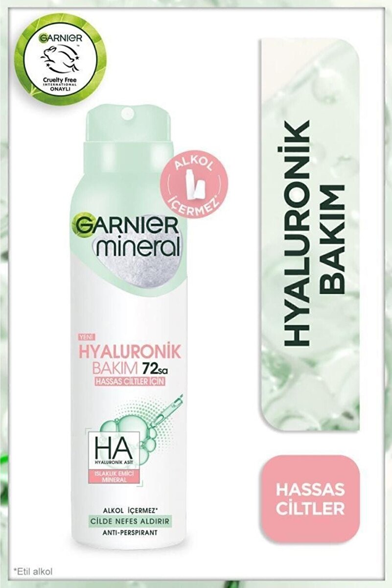 Mineral Hyaluronik Bakım Sprey Deodorant 1. görsel