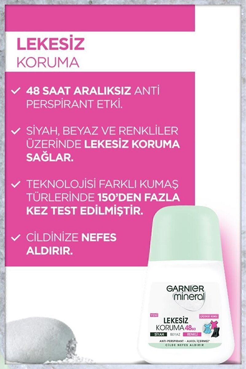 Mineral Lekesiz Koruma Roll-on Deodorant 3. görsel