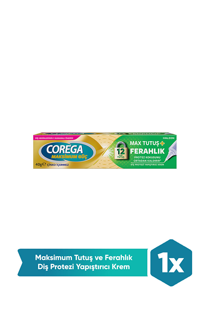 Max Tutuş Ferahlık Protez Yapıştırıcı Krem 40g 1. görsel