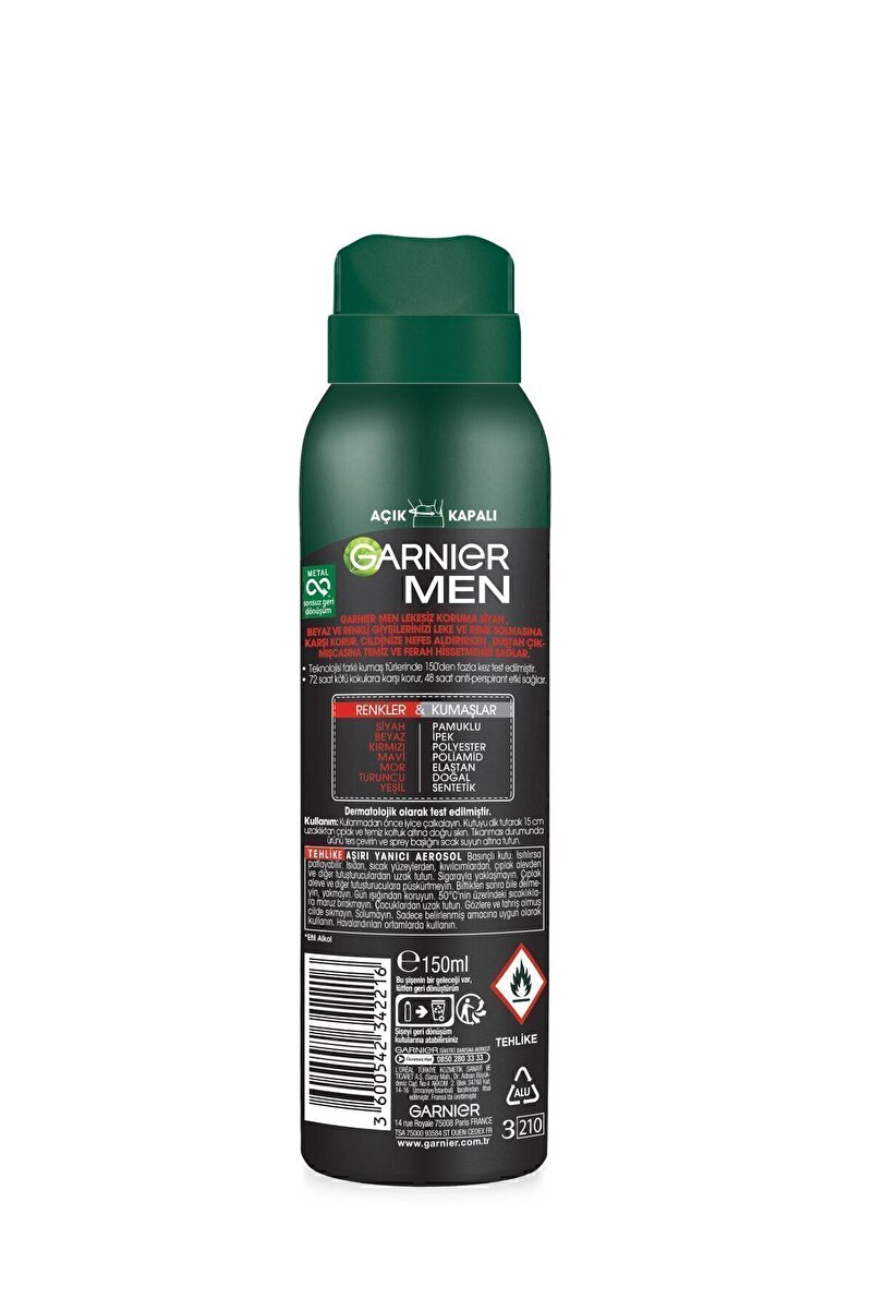 Erkek Lekesiz Koruma Aerosol 2. görsel
