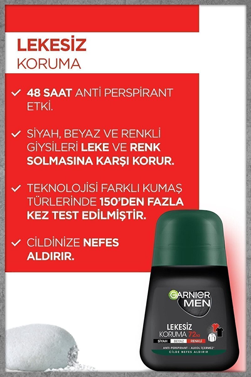 MEN LEKESİZ KORUMA ROLL ON DEODORANT 50 ML- 3. görsel