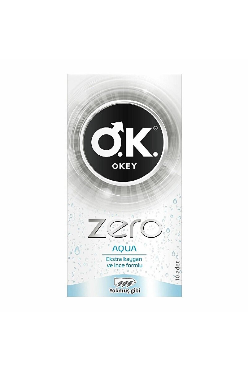 Zero Aqua Ekstra Kaygan ve İnce Prezervatif 10 Adet- 1. görsel
