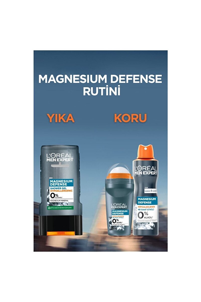 Magnesıum Defence 0 Alkol Erkek Deodorant 150ml 3. görsel