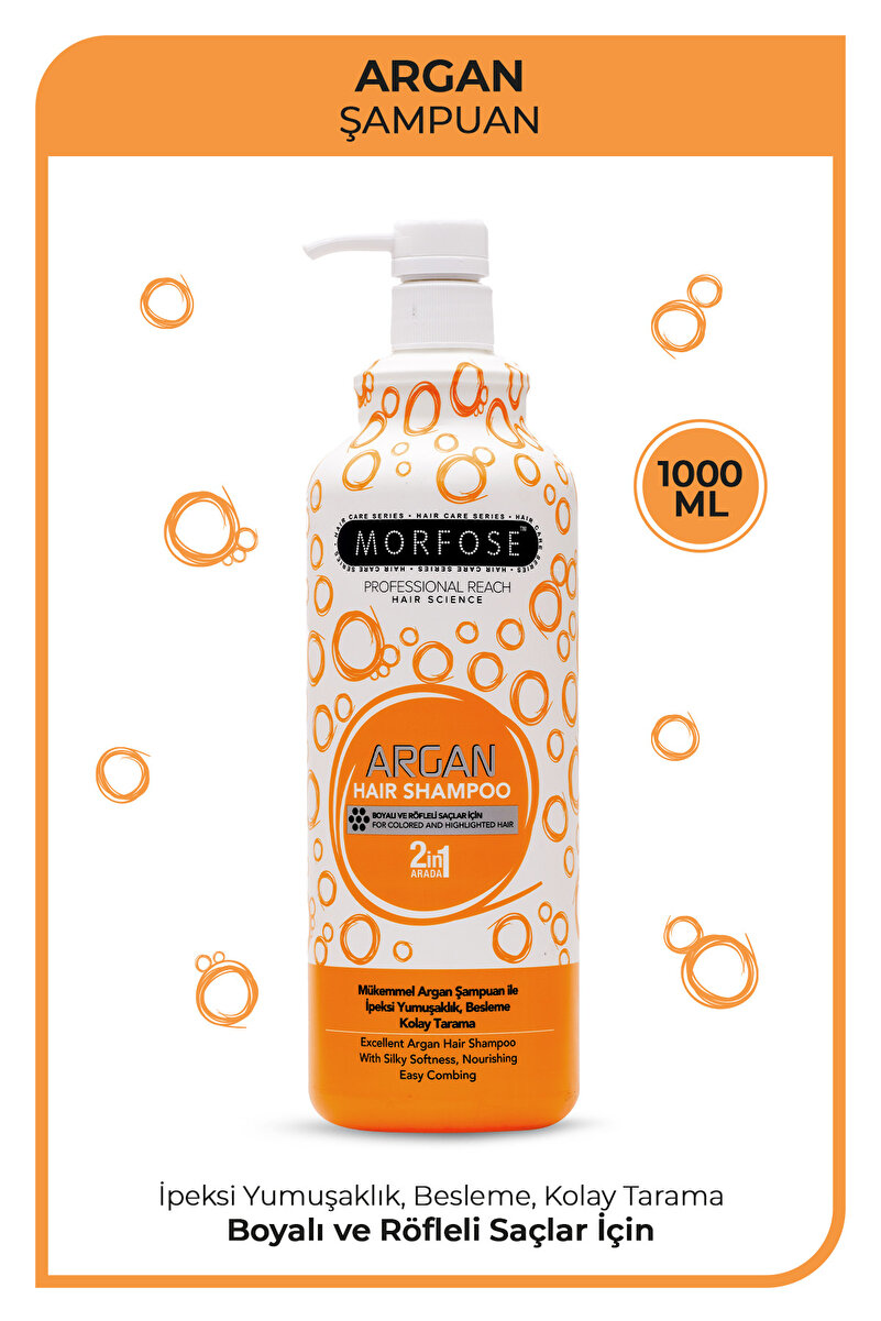 Argan İçerikli Şampuan 1000 ml 1. görsel