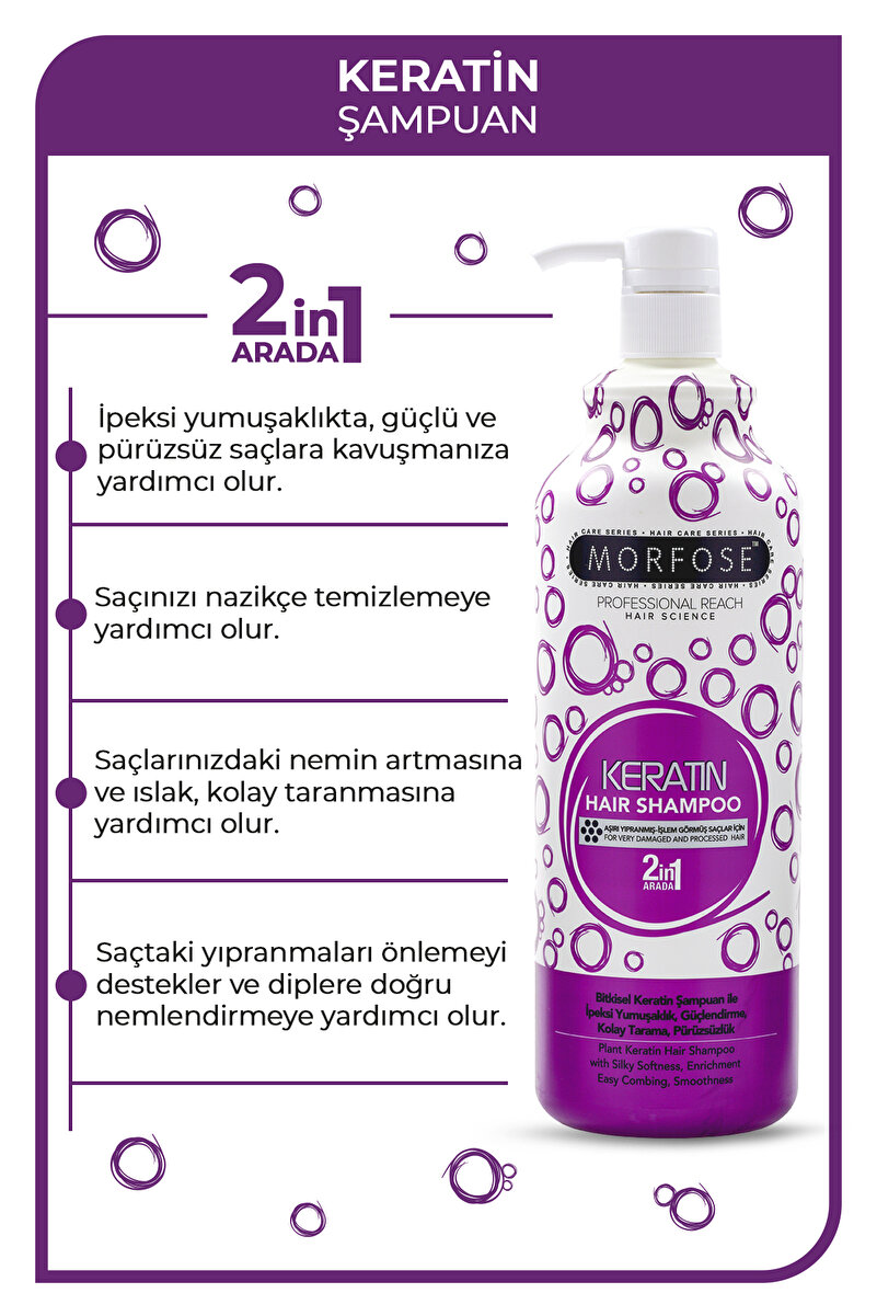 Keratin Şampuan 1000 ML 2. görsel