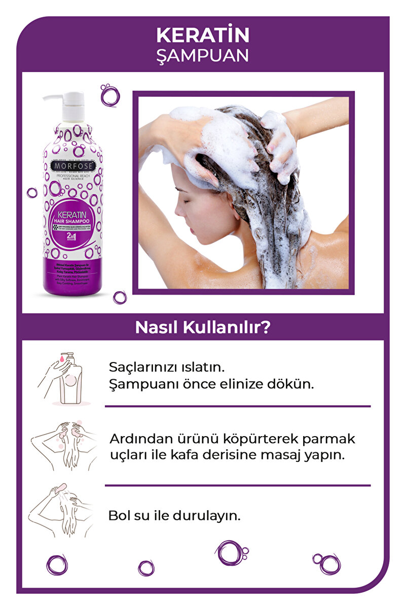 Keratin Şampuan 1000 ML 3. görsel