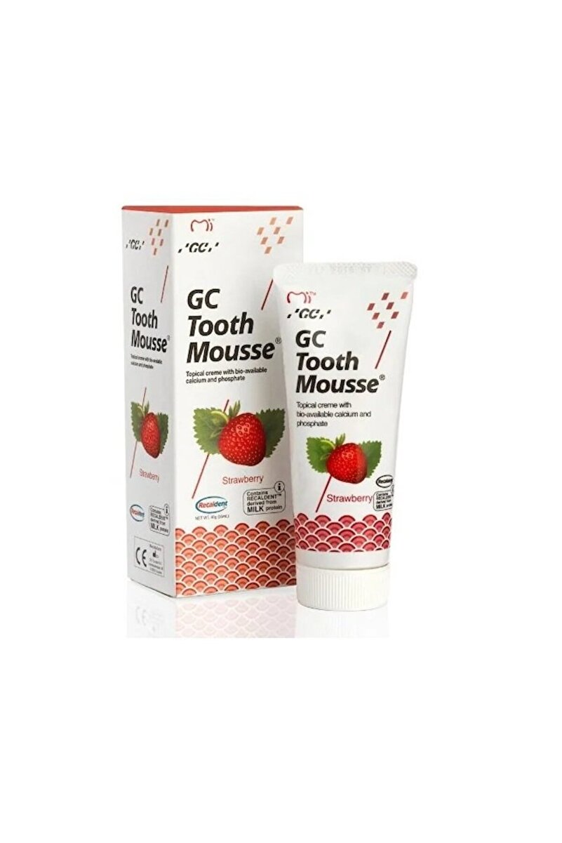 GC Tooth Mousse Strawberry - Diş Macunu Çilekli 40gr ( 35ml ) 1. görsel