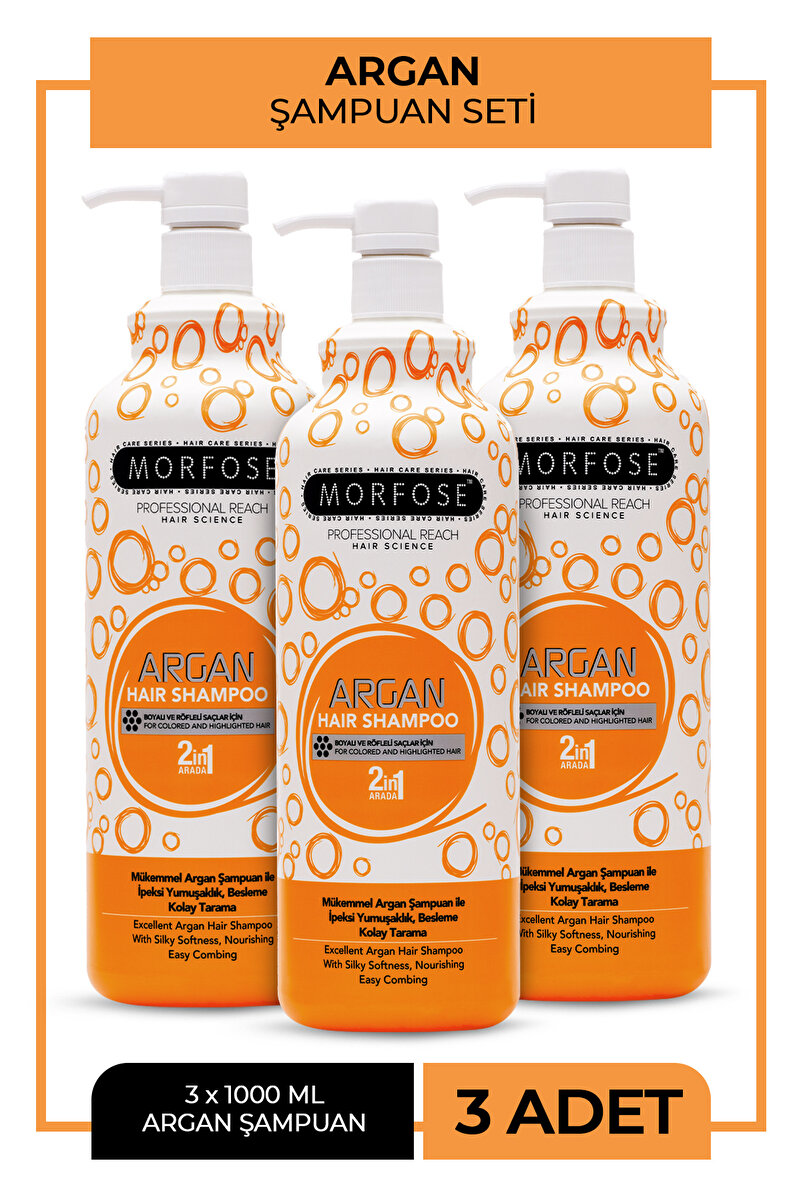 Şampuan 1000 Ml Argan / 3 Adet 1. görsel