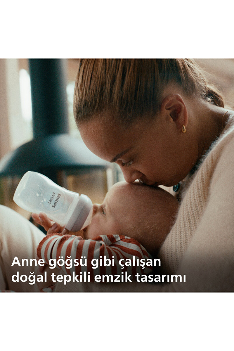 Doğal Tepkili PP Mavi Biberon, 260ml, 3-6 Ay, SCY903/21 2. görsel