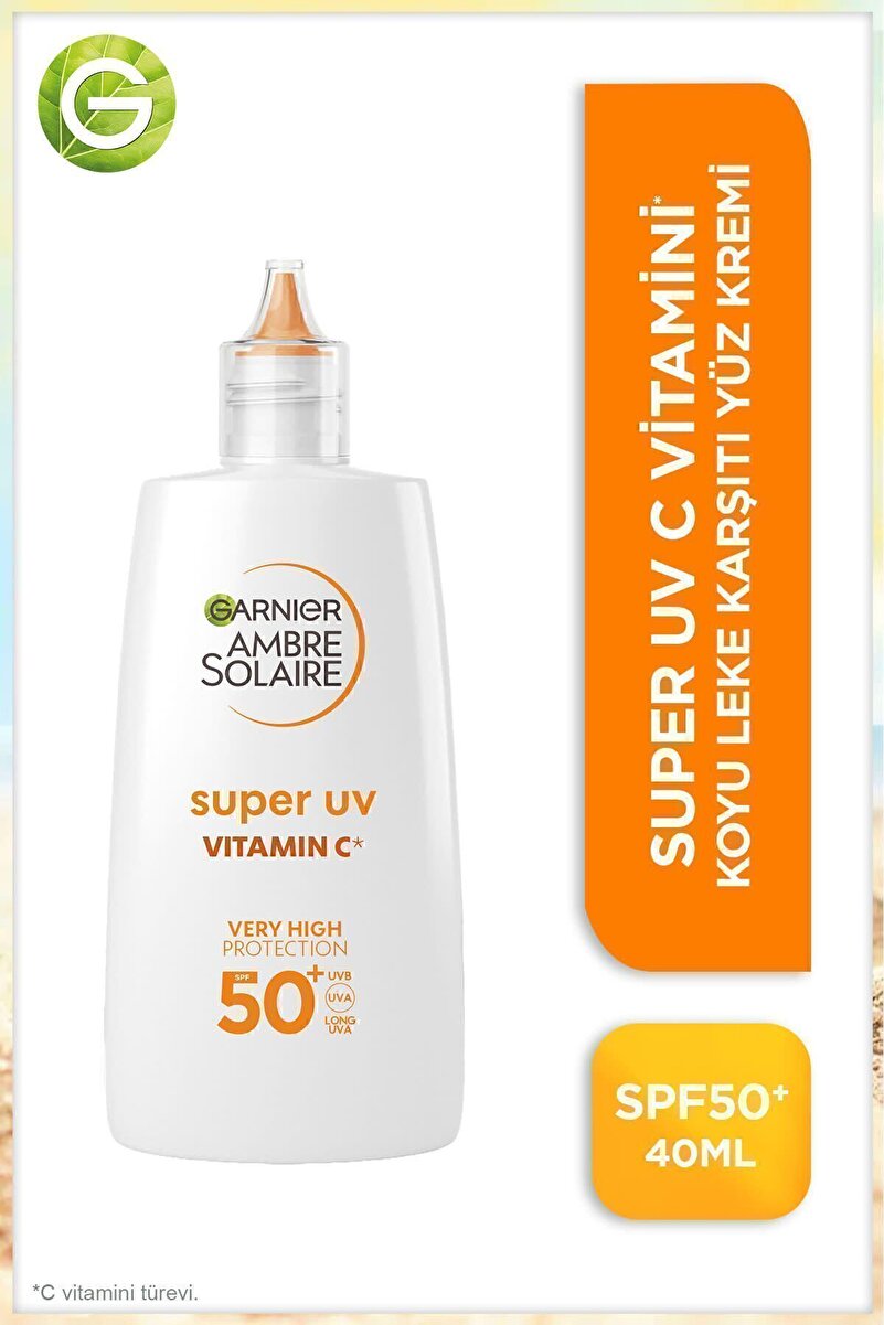 Ambre Solaire Super UV C Vitamini Koyu Leke Karşıtı Fluid Krem SPF50+ 40ML 1. görsel