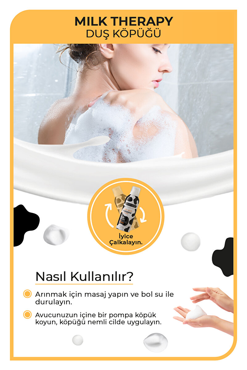 Milk Therapy Vücut Duş Köpüğü 200 ml 3. görsel
