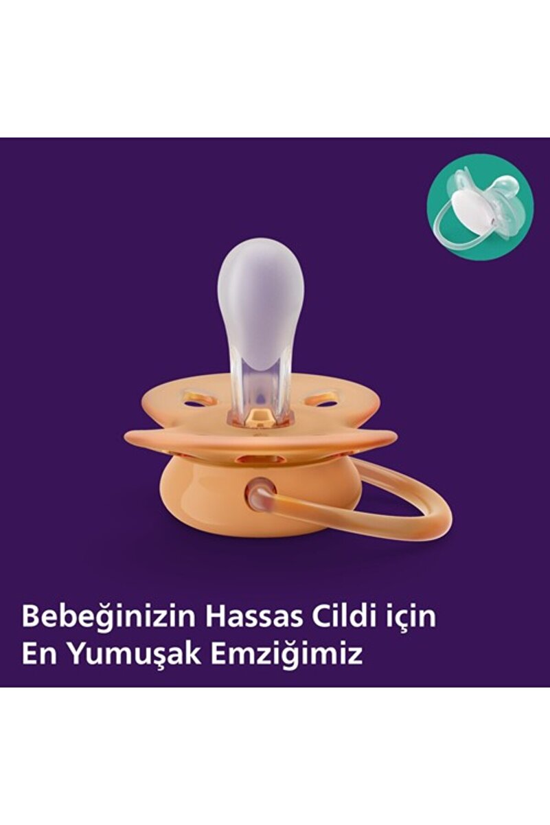 Ultra Soft Emzik 6-18 Ay, 2'li Kız, SCF091/18 3. görsel