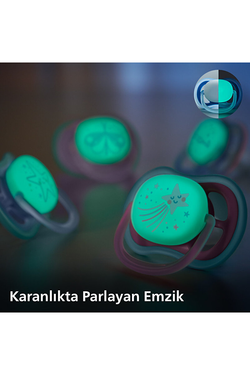 Ultra Air Gece Emziği 6-18 Ay, 2'li Kız, SCF376/14 3. görsel