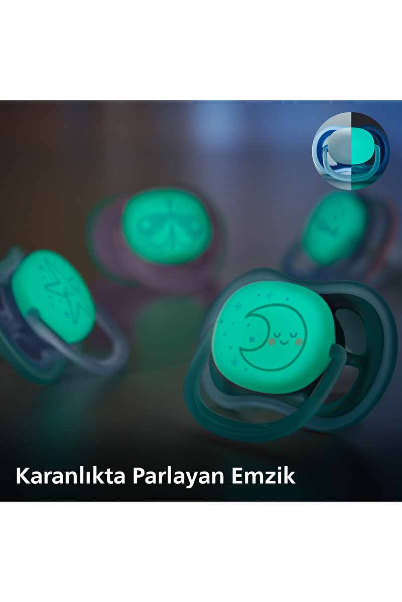 Ultra Air Gece Emziği 6-18 Ay, 2'li Erkek, SCF376/13 3. görsel