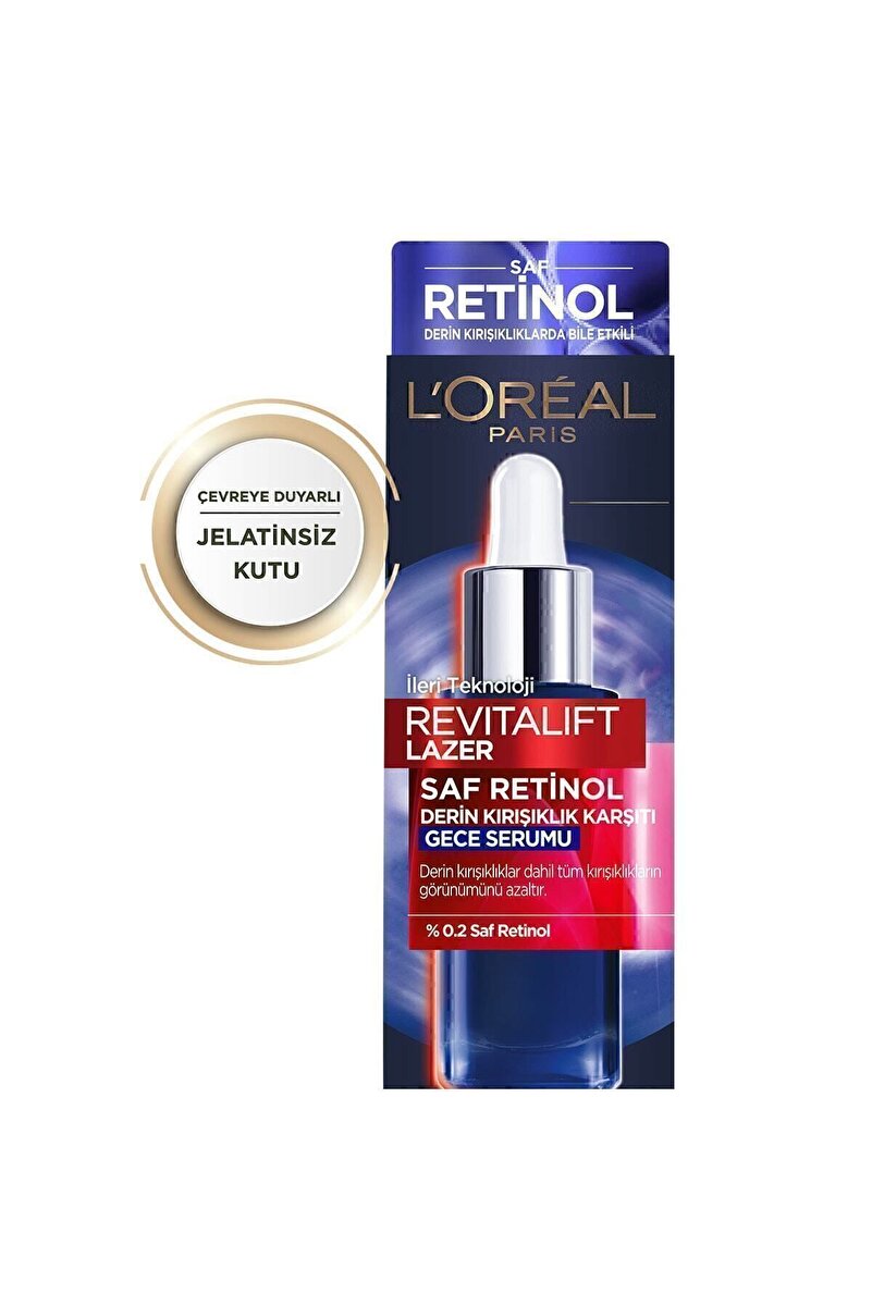 Revitalift Lazer Konsantre Saf Retinol İçeren Kırışıklık Karşıtı Pürüzsüzleştirici Gece Serumu 30ml 2. görsel