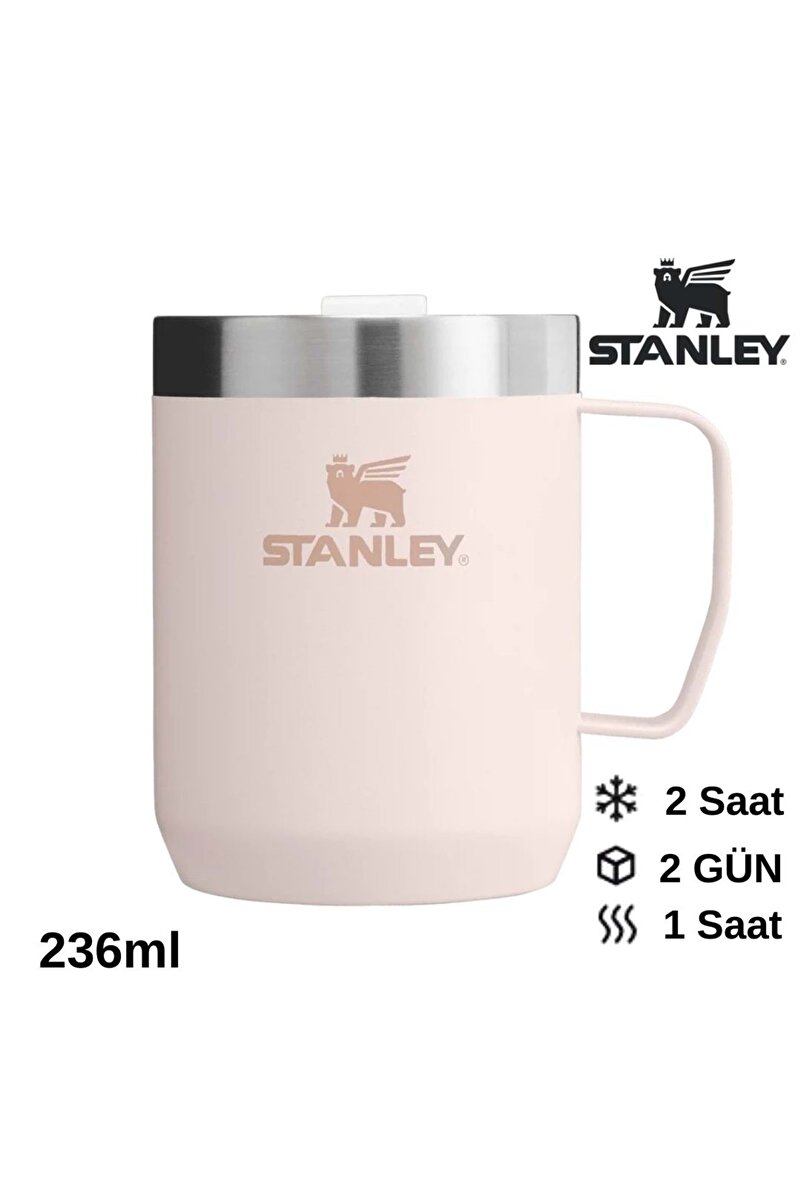 Classic Legendary Camp Mug 0.23L Termos Kupa Kamp Bardak Matara PEMBE
