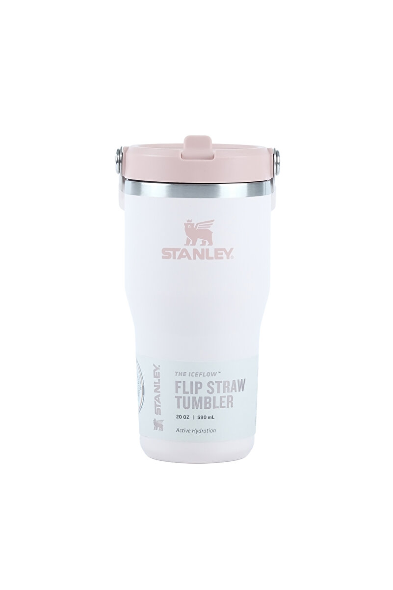 Iceflow™ Flip Straw Tumbler Pipetli Termos | 0.60 L Toz Pembe 1. görsel
