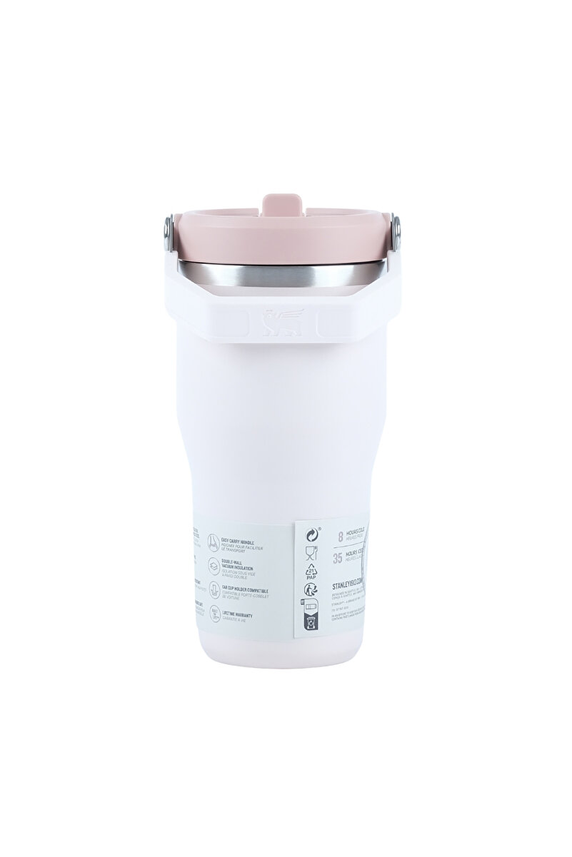 Iceflow™ Flip Straw Tumbler Pipetli Termos | 0.60 L Toz Pembe 2. görsel