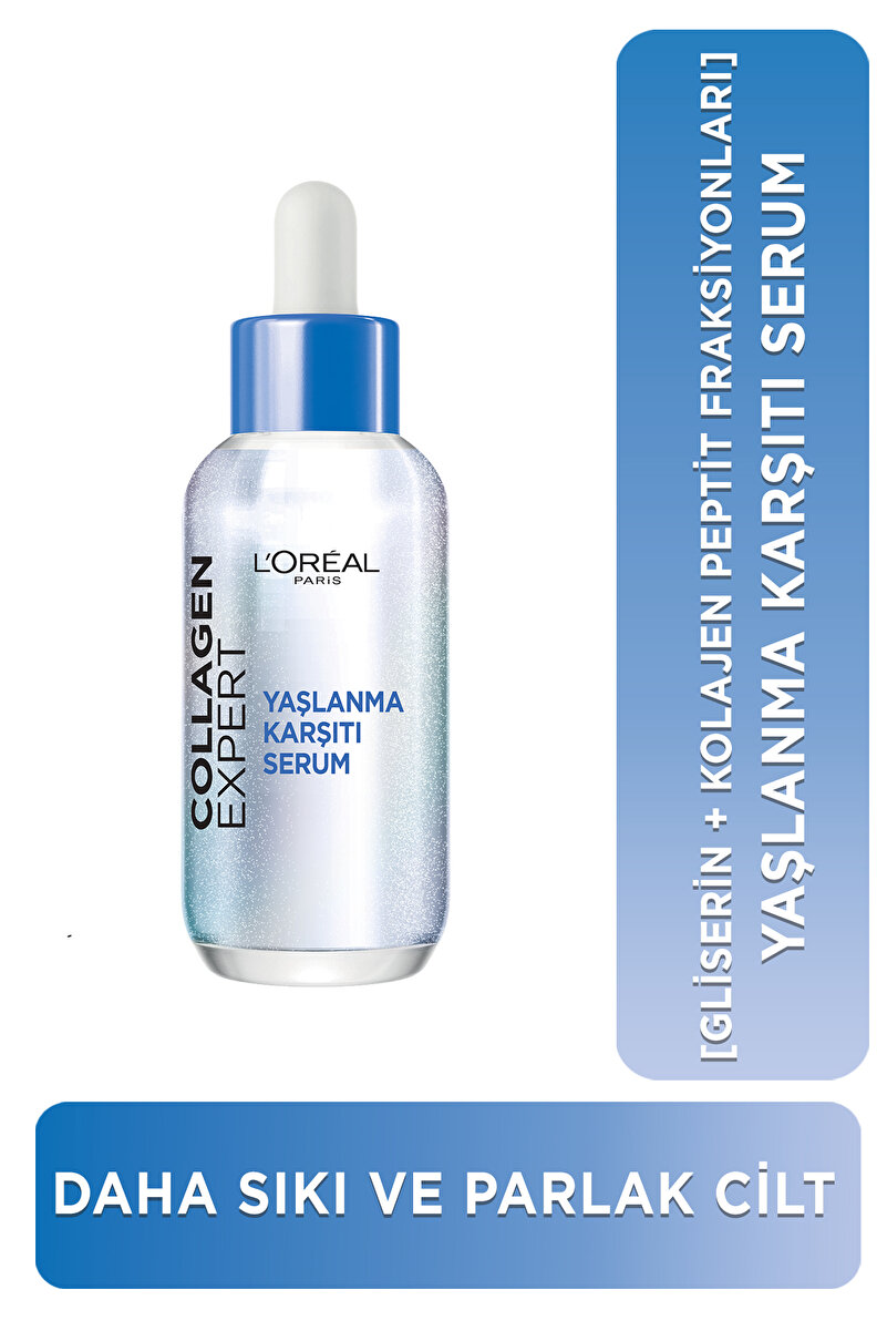 L'Oréal Paris Kolajen Expert Yaşlanma Karşıtı Serum 30 Ml [Gliserin + Kolajen Peptit Fraksiyonları] 1. görsel