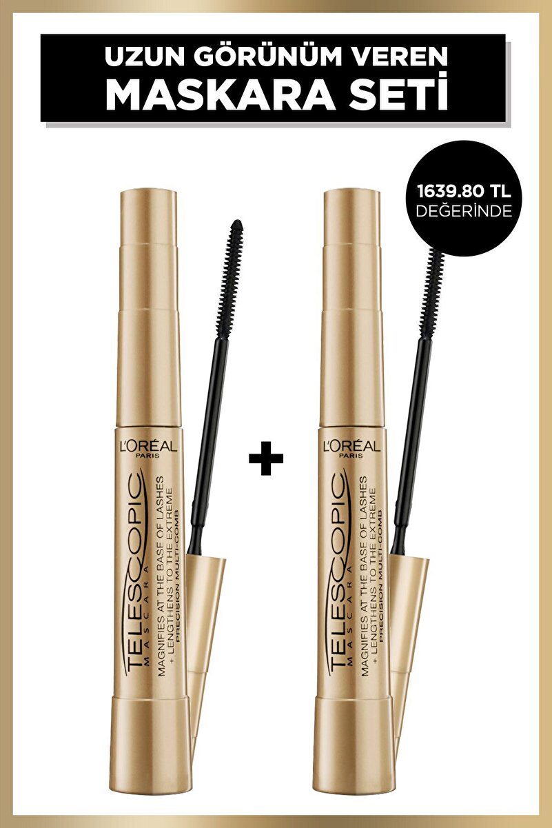 Telescopic Siyah Maskara 2'li Set 1. görsel