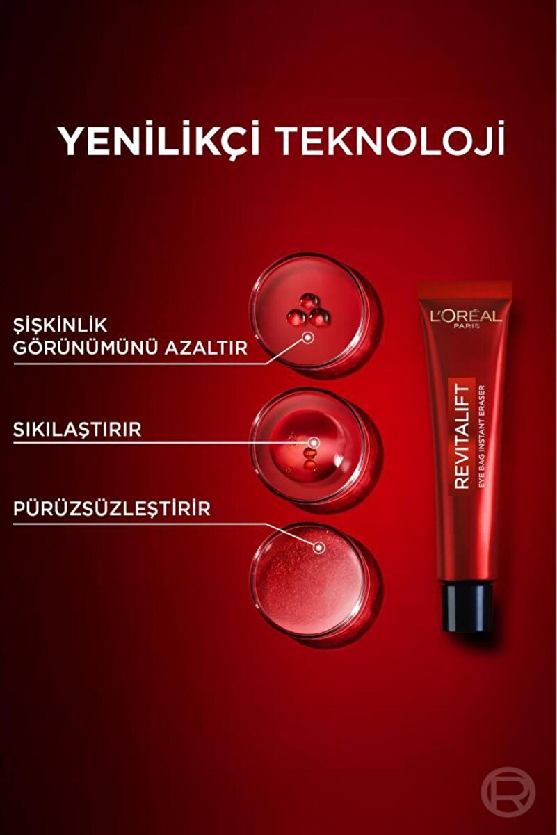 Revitalift Lazer Eyebag Instant Eraser Göz Altı Torba Görünümüne Karşı Etkili Göz Kremi 15ml 3. görsel
